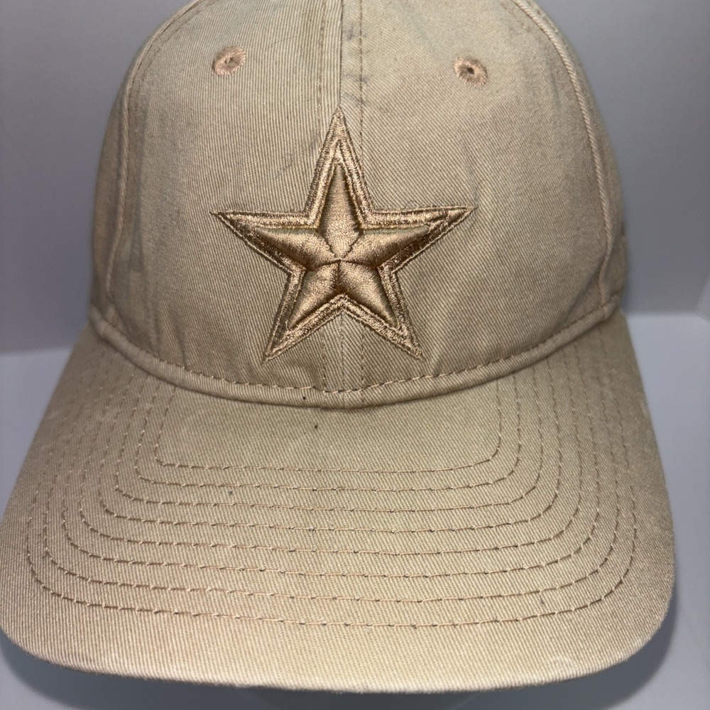Dallas Cowboys NFL Baseball Cap Khaki Adjustable Strap Embroidered‎ Star